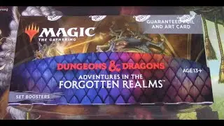 Adventures in the Forgotten Realms Set Booster Box Opening, MTG and D&D Crossover