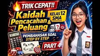 TRIK CEPAT PEMBAHASAN SOAL KAIDAH PENCACAHAN DAN PELUANG II MATEMATIKA KELAS 12 SMA (Part 4)