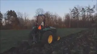 Moldboard Plowing: John Deere 4044r and Ford Two Bottom Plow