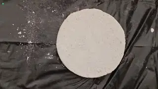 Speed up crushing white circle chalk 
