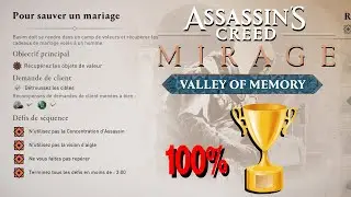 POUR SAUVER UN MARIAGE  CONTRAT 100% / Tous les d&eacute;fis de S&eacute;quence ASSASSIN'S CREED MIRAGE