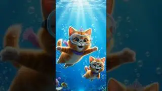 Cutest Cats Go Underwater! 😻🌊 Orange Princess Cat Adventure