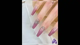 GGDDSHA Handmade Press On Nails, Luxury & Custom FakeNails 3D Handmade Reusable UV Finished False...