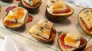 El aperitivo más delicioso. HIGOS CON QUESO GORGONZOLA Y MIEL