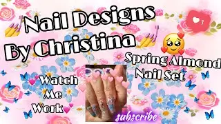 Spring Almond Nails: The CUTEST Design🌸