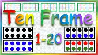Maths for Kids - Lesson Ten Frame 1-20 /Tutorial / By 10's & 5's 😊/Kindergarten