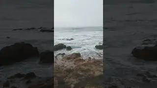 California waves during the winter storm.