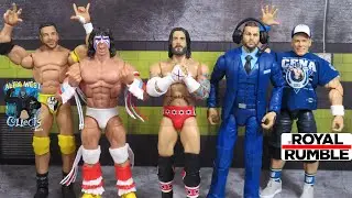 WWE Mattel Royal Rumble Elite John Cena, La Knight, Ultimate Warrior, CM Punk & Cory Graves BAF!