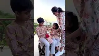 Shilpa Shetty's daughter Samisha performs puja on brother Viaan on occasion of Bhai Dooj #shorts