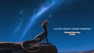 Relaxing Bedtime Story for Kids l Leo the Lizard’s Sunset Adventure
