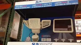 COSTCO! SUNFORCE Solar Powered Security Light! $29