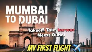 Taking to the skies for my inaugural trip to Dubai #karwar #Mumbai #dubai ✈️