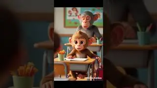 🟥 My first vlog | monkey daily routine #monkey #aivideo #animals #animalsforkids