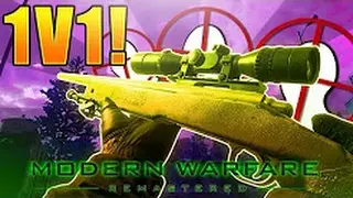 Modern Warfare Remastered: 1v1 Sniping On Shipment - taymoon vs luhcas (MWR 1v1)