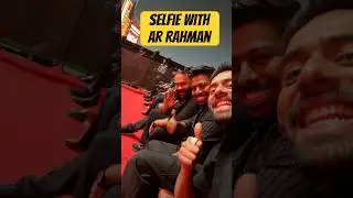 Selfie with Ar Rahman sir ❤️ and Prabhudeva sir at Moonwalk Audio launch 🚀 #sathishdeepa