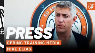 Mike Elias Spring Training Media | First Workout Day for Pitchers & Catchers | Baltimore Orioles