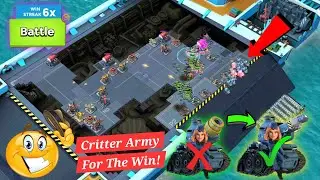 Ranking Up & 6x Win Streak after Critter Cannon Unlock 🔑 #boombeach #boombeachwarships