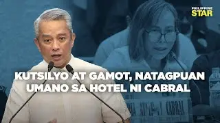 PNP: Kutsilyo at mga gamot, nakita sa hotel ni Cabral