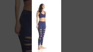 Onzie High Waisted Shredded Yoga Capris | SwimOutlet.com