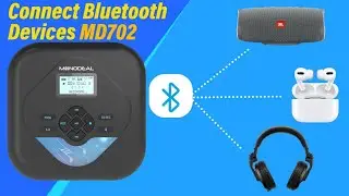 Monodeal MD702 CD Player pair//conect with bluetooth devices.