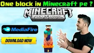 how to play one block in minecraft pe | one block survival map minecraft | one block download |