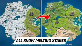 All Snow Melting Stages of chapter 3 map - Evolution of Snow Melting during Chapter 3 Season 1