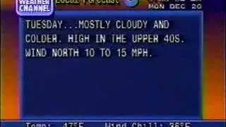 TWC Local Forecast Christmas 1993