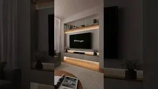 TV unit design | Yashika Rohilla | 3D Design | TV panel designs Interior Designer Noida #shortsviral