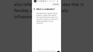 What is malleable?