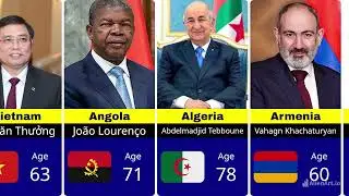 Top 100 Popular Countries State Leaders Age 2024 | #presidentage