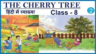 THE CHERRY TREE CLASS 8 ENGLISH POORVI HINDI EXPLANATION|UNIT 4 LESSON READING