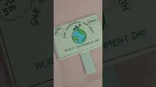 Environment Day  placard #diy #papercraft #how to make placard