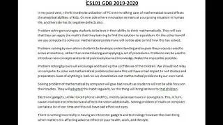 CS 101 GDB solution 2020..