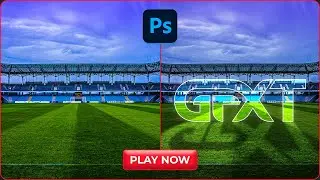 Glowing light text effcts in #photoshop #shorts #gfxt #gfxtechniques