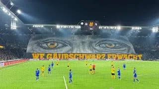 Amazing Choreo of Young Boys fans at home against Lausanne Sport...🟡⚫️
