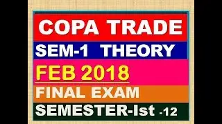 COPA SEM-1 FEB 2018 FINAL EXAM Correct ,ITI COPA FINAL PAPER CORRECTED