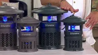 DynaTrap LED Mosquito & Insect Trap W/ Easy Empty Bin & TIO2 on QVC