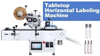 How To Use ZS-TB800 Tabletop Horizontal Labeling Machine For Roll-on Bottles Test Tube