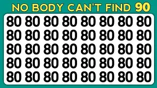 TEST YOUR OBSERVATION SKILLS | NUMBER AND LETTER EDITION | ODDITY SPOTTING
