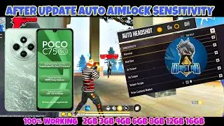 Poco c75 free fire headshot sensitivity setting⚡ best sensitivity setting for poco c75
