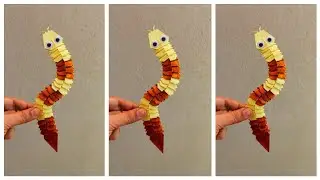 How To Make Paper Snake | Paper Crafts For School