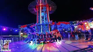Manège MEGA KING TOWER (Nuit) Foire Saint-Romain, Rouen 2025 | Off ride