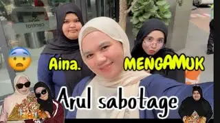 Nurul sabotage pecahkan nombor 4 !!! Aina mengamuk buang arul dalam kolam.!!! #nultinna #fypage 