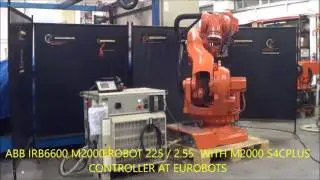ABB IRB6600 M2000 ROBOT 225 / 2 .55 WITH S4C PLUS CONTROLLER AT EUROBOTS