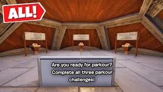 Complete All 3 Parkour Courses at Lantern Fest Tour (Jungle Trip, Sand is Lava, Survive the Kitchen)