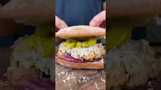 Garlic Parm Chicken Sando #asmr #sandwiches