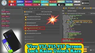 Vivo Y12 Y15 Y17 Pattern Lock Unlock Without Password | FRP Bypass Tool 2025 | Sarvjeet Mobile Sol.