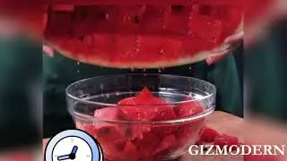 Stainless Steel 2-in-1 Watermelon Fork Cutter, Include 5 Small Fruit Forks