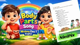 Learn Body Parts Song | What is this? | Class 1 Mridang NCERT English | Fun Cartoon Video for Kids