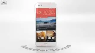 HTC Desire 830 White/Red 3D model by 3DModels.org